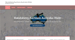 Desktop Screenshot of bundabergauctions.com.au