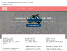 Tablet Screenshot of bundabergauctions.com.au